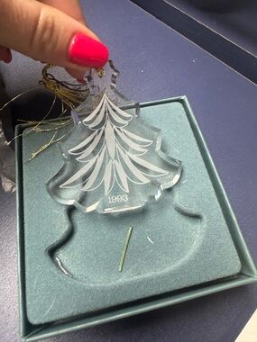 Lenox Crystal 1993 Tree Ornament - Clear